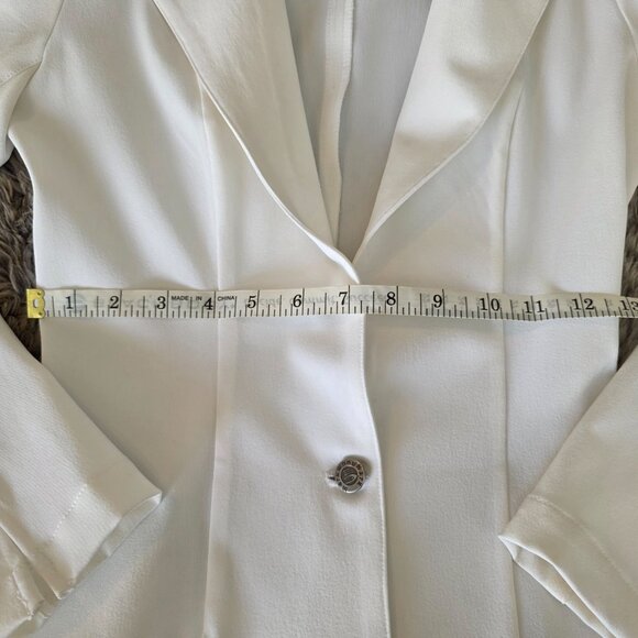 Mark Wong Nark Gorgeous white suit set pants 0 & jacket 2 - Picture 10 of 12